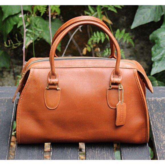 Coach Handbags - Coach Vintage - Broadway Satchel 9891 in British Tan, Speedy-Style, NO STRAP
